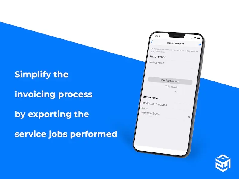 Simplify the invoicing process by exporting the service jobs performed